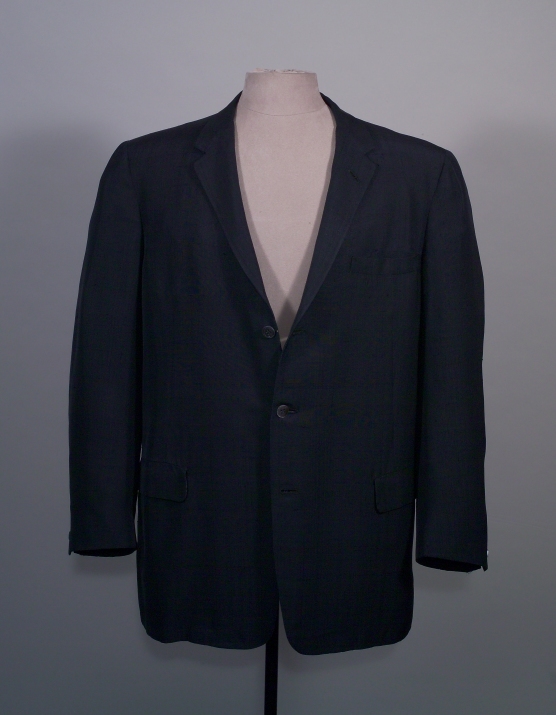 Dark blue silk suit, HSTR 3585