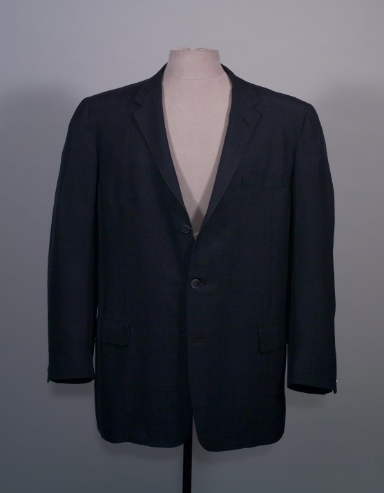 Dark blue silk suit, HSTR 3585