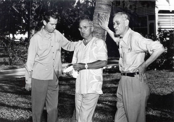 Truman with staff in Key West, November 1948.