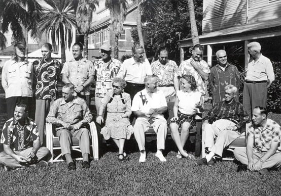 Presidential party at Key West, December 1951.