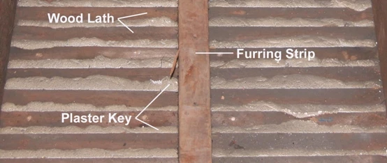 Plaster and lath