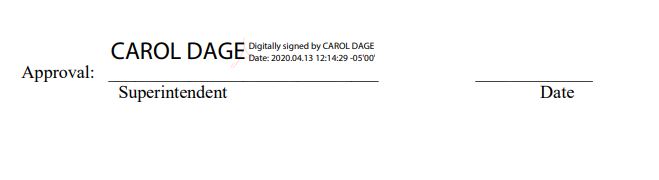 Superintendent Signature