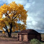 A Navajo Hogan.