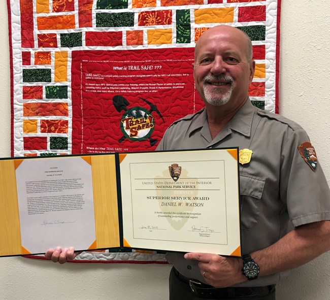 VIP Coordinator Dan Watson received Superior Service Award