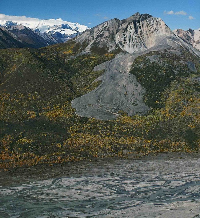 A rock glacier in Wrangell-St Elias National Park and Preserve. A rock glacier in Wrangell-St Elias National Park and Preserve.