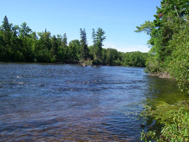 St. Croix River on a bright, sunny day