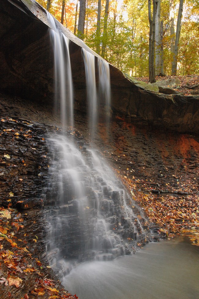 Blue Hen Falls surrounded by fall colors
