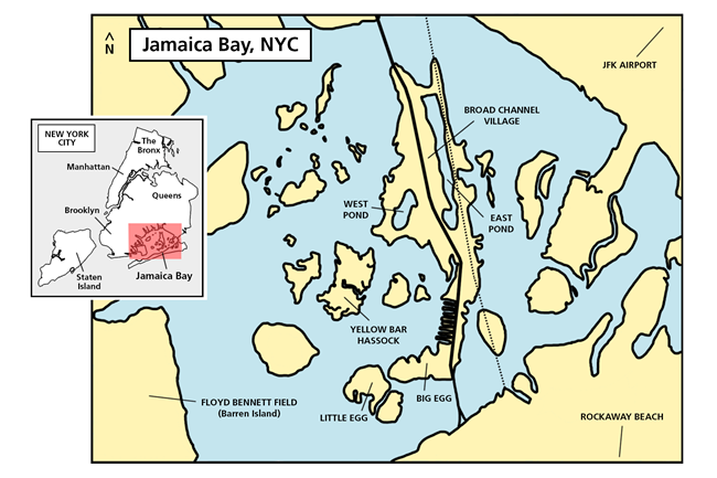 NYC Map (new) Map of Jamaica Bay in the southeast of New York City