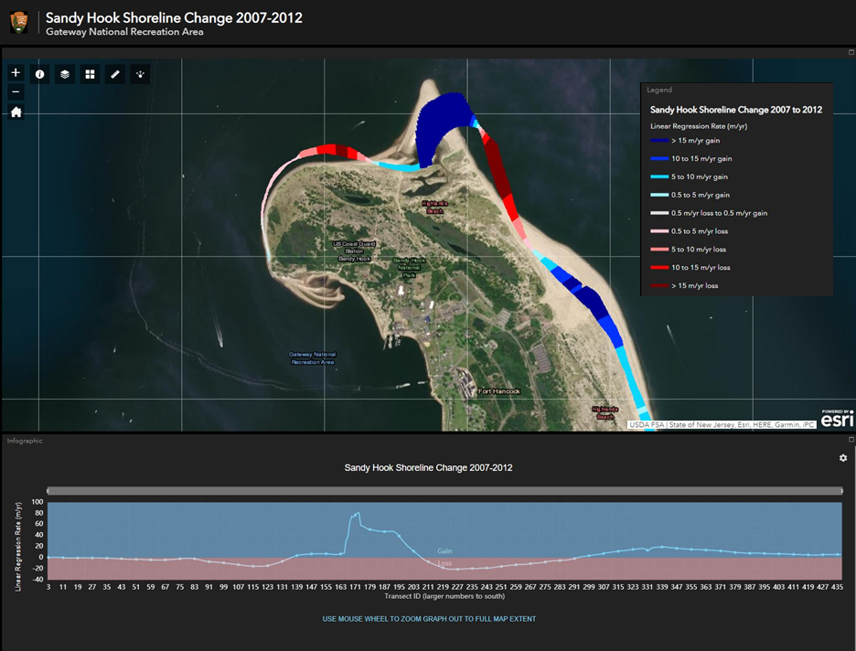 Screenshot of a digital map showing land marked with red and blue strokes