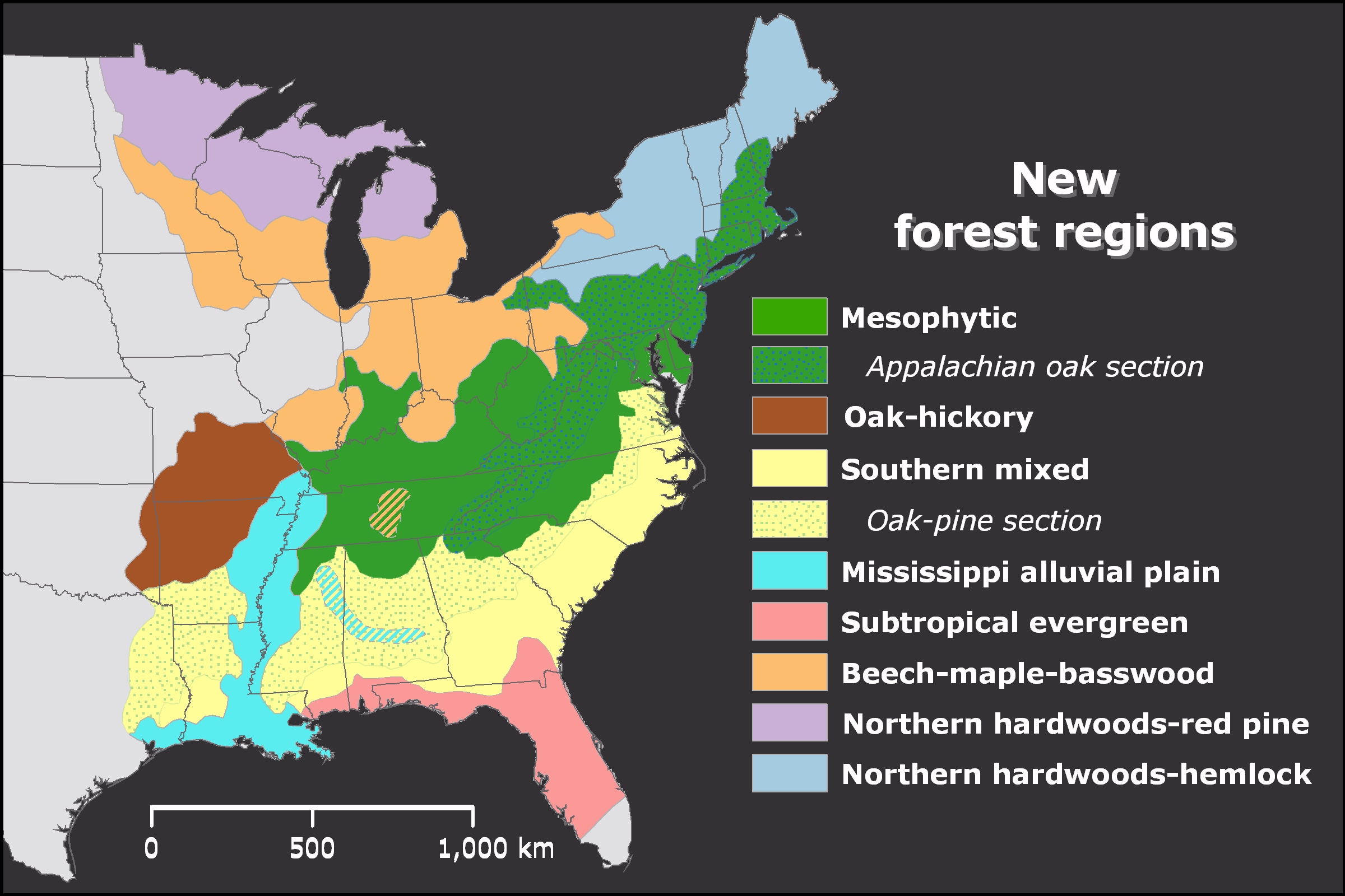 Temperate Deciduous Forest Location