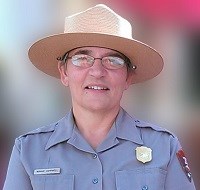 Bonnie_Campbell Bonnie Campbell headshot in Ranger hat