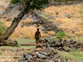 A centuries old wall at Pu‘ukoholā Heiau National Historic Site A centuries old wall at Pu‘ukoholā Heiau National Historic Site