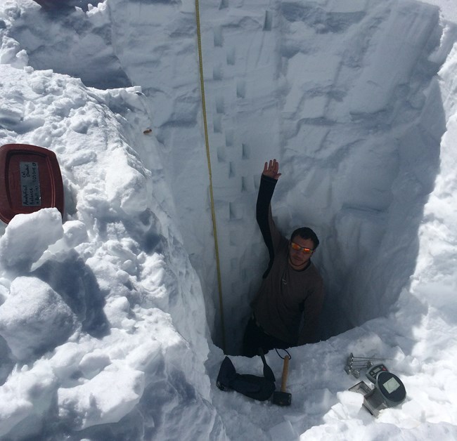 Snow Chemistry monitoring in Rocky Mountain National Park.