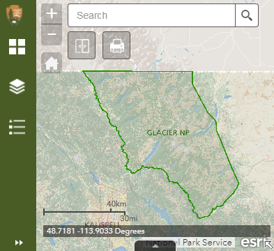 Landscape Dynamics Visualizer showing landcover in Glacer NP. Landscape Dynamics Visualizer showing landcover in Glacer NP.