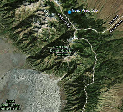 Snowpack Chemistry site at Music Pass in Great Sand Dunes NP and Pres. Snowpack Chemistry site at Music Pass in Great Sand Dunes NP and Pres.