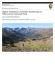 Alpine vegetation and soils monitoring in Yellowstone National Park: 2011–2016 data report Alpine vegetation and soils monitoring in Yellowstone National Park: 2011–2016 data report