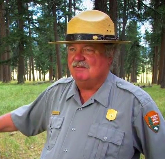 Parmenter photo_Aug2023 Man in a ranger hat and gray ranger uniform.