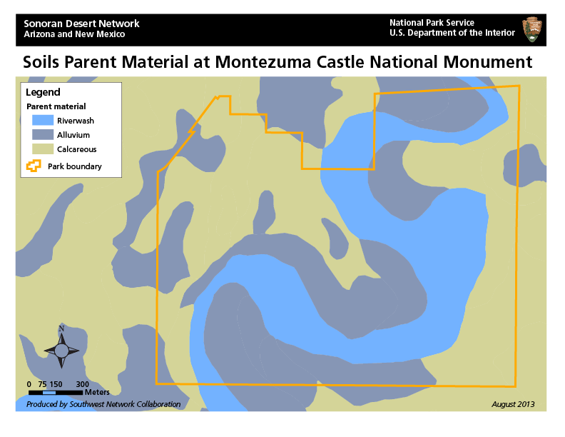 soilmap_MOCA Soils of Montezuma Castle NM