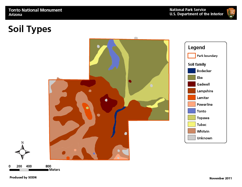 SoilMap_tont Soil map of Tonto National Monument