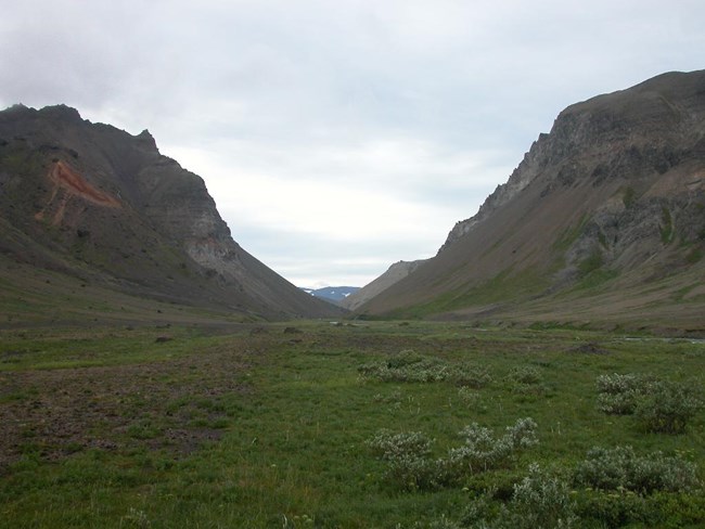 ANIA "The Gates" at Aniakchak in the summer.