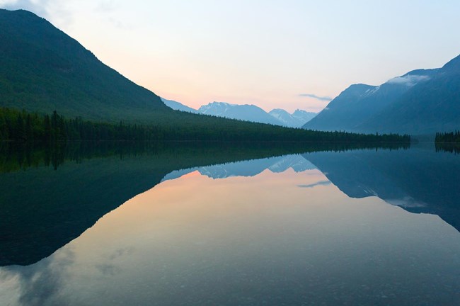 Lake sunrise Sunrise over Kontrashinbuna Lake.