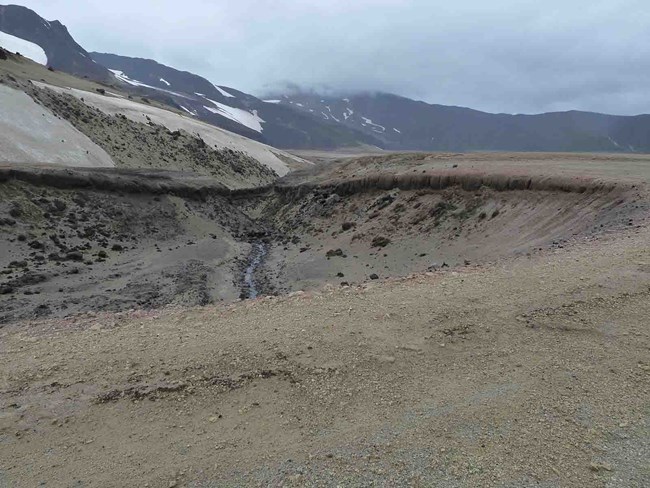 A volcanic crater in Valley of Ten Thousand Smokes.