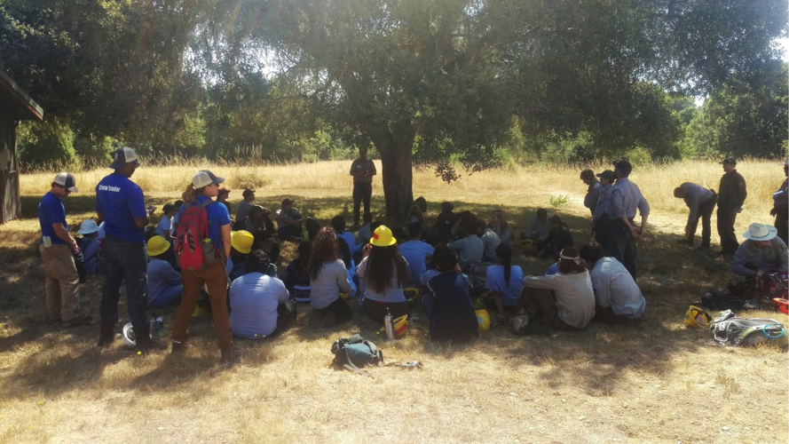 The combined YCC Crews Youth Conservation Corps