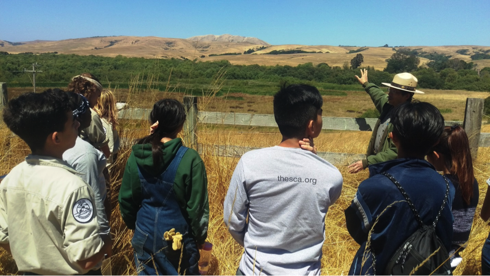 Crew Members learning about Geology Point Reyes National Seashore