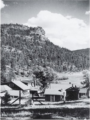 Black and White photo of the old McGraw Ranch.