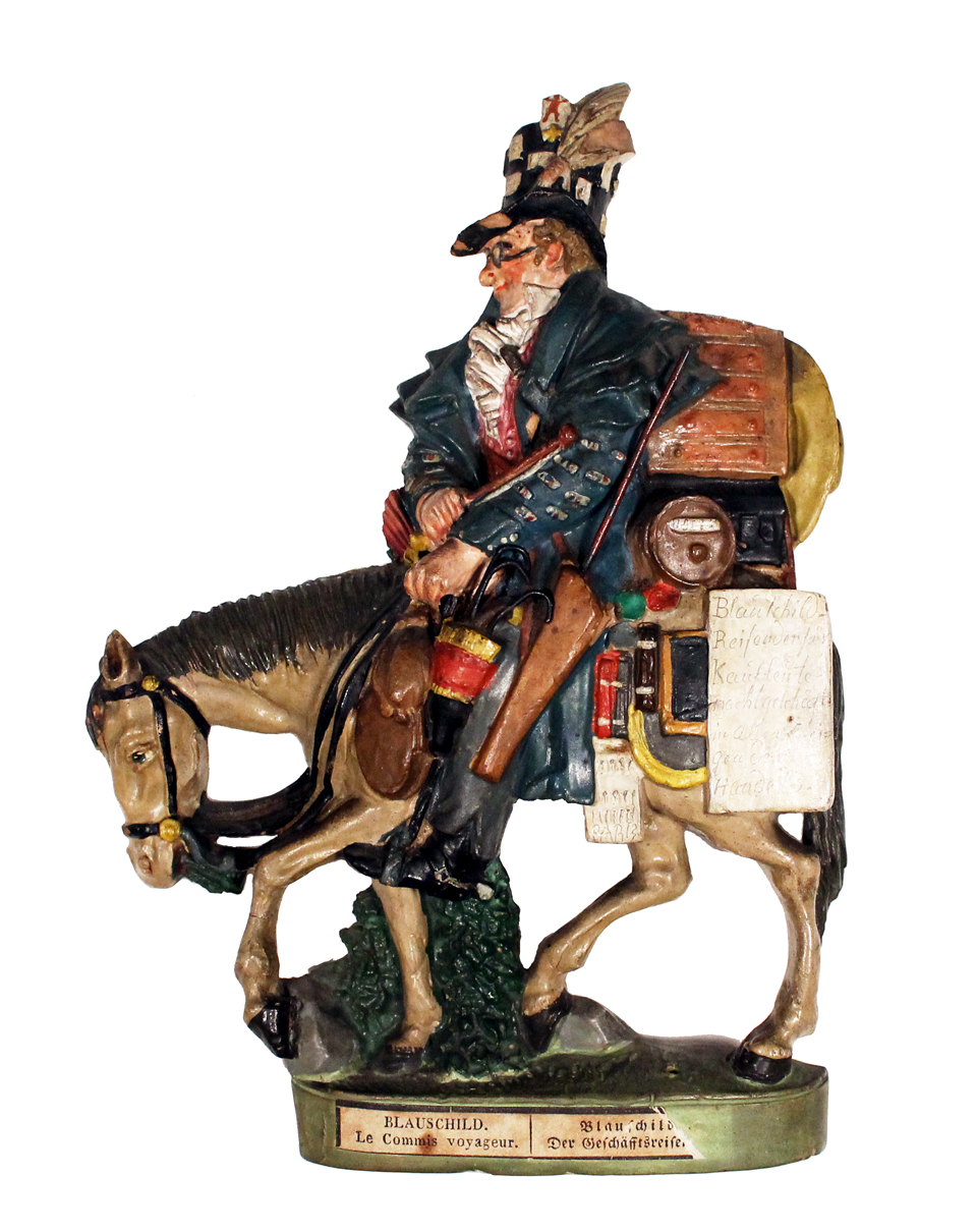 A satirical 19th century German terracotta figurine.
