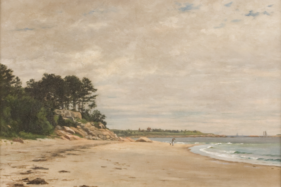 A painting of Dana Beach in Manchester By The Sea, Massachusetts, by Ernest Wadsworth Longfellow. A painting of Dana Beach in Manchester By The Sea, Massachusetts, by Ernest Wadsworth Longfellow.