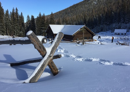 Hidden Valley Warming Hut (NPS Photo / Will Sunderland) Building in snowy landscape