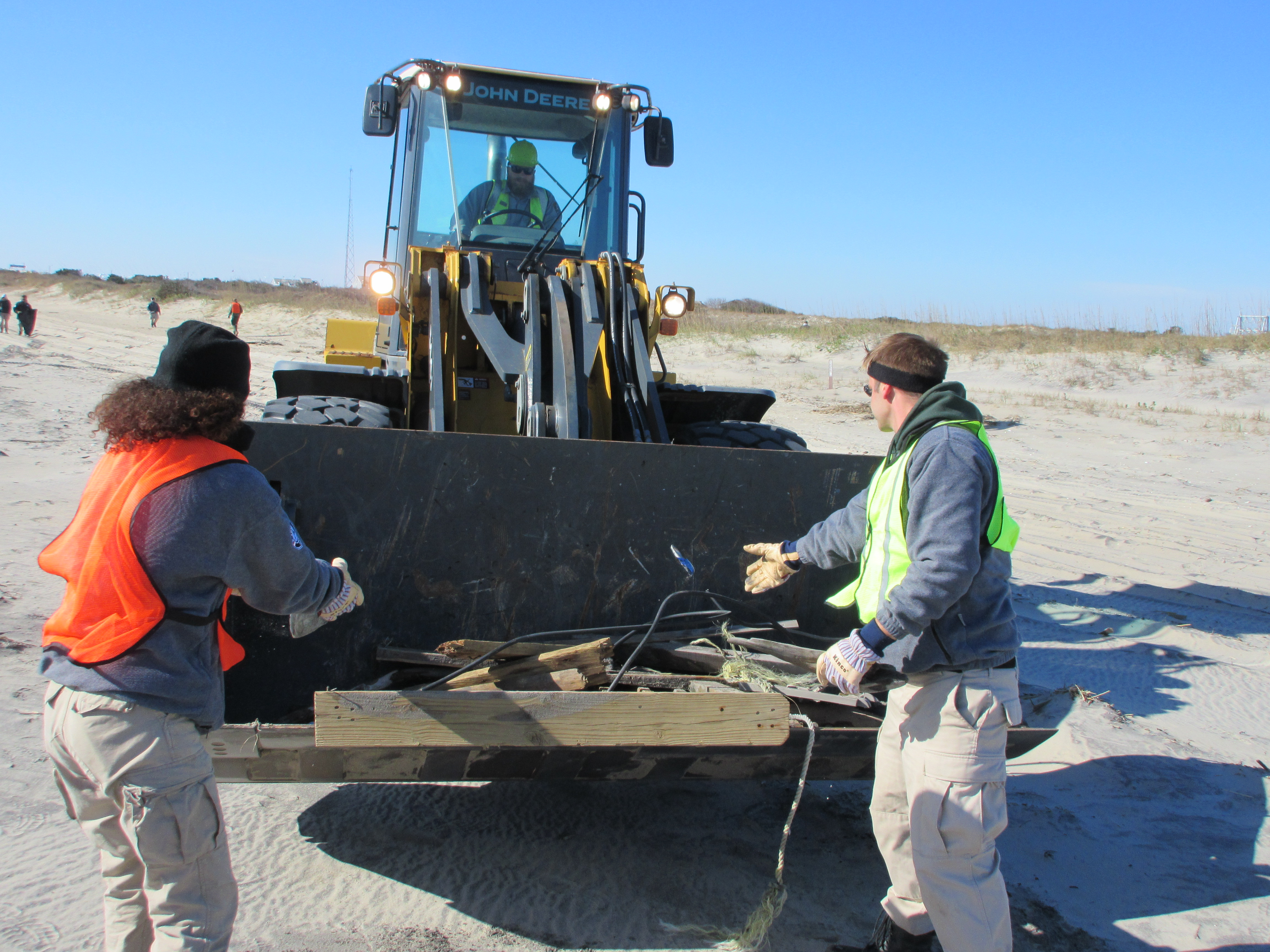 AmeriCorps NCCC crew with heavy equipment