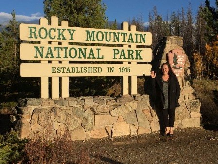 June Gallegos at Rocky Mountain National Park