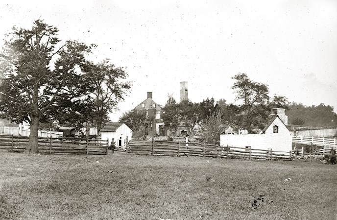 Photo of the destroyed Mumma Farm