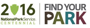 NPS Centennial and Find Your Park logos.