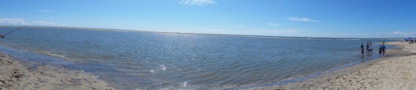 High tide view of sandbar from Cape Point on Aug. 31, 2017