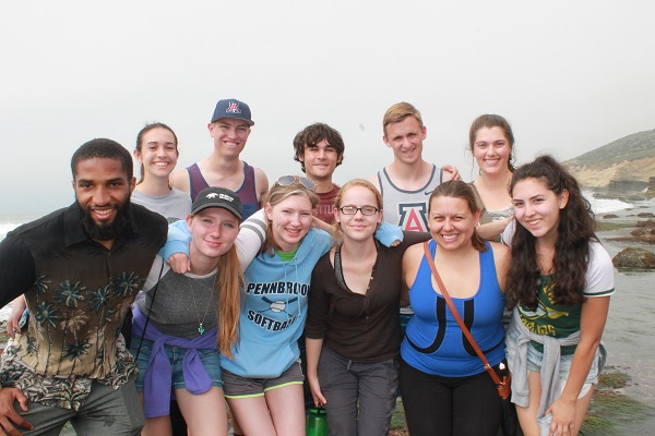 Photo of University of Arizona students at Cabrillo