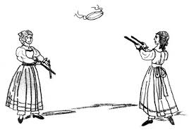 Sketch of girls playing Graces Sketch of girls playing Graces