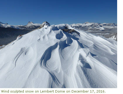 Wind Blown Snow on Lembert Dome Wind Blown Snow on Lembert Dome