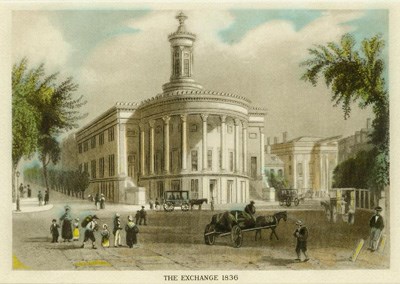 View of the Merchants' Exchange, 1836 View of the Merchants' Exchange, 1836