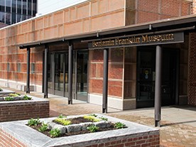 The Benjamin Franklin Museum at Franklin Court.