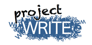 Logo showing the words Project Write. Logo showing the words Project Write.