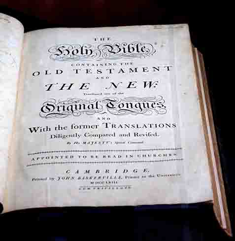Franklin bible title page