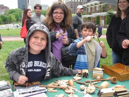 Junior Ranger Day at Independence introduces young visitors to history in many ways, including games from the days of the Revolution.