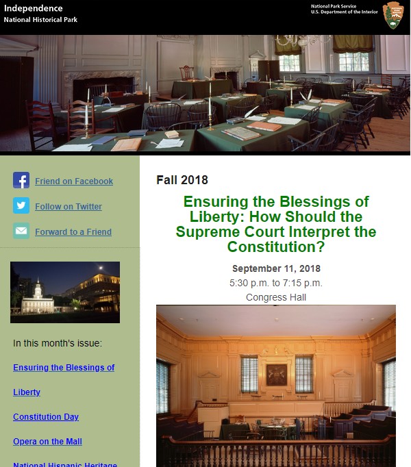 News Independence National Historical Park (U S National Park Service)