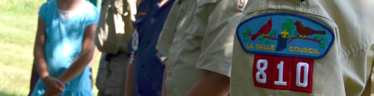 close-up of boy and girl scouts