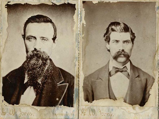 Portraits of Terrence Mullens and Jack Hughes; 1876 attempted grave robbers of President Lincoln