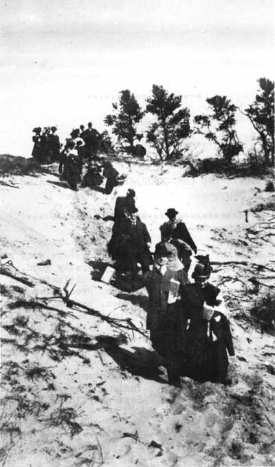 Members of the Prairie Club of Chicago join Stephen Mather's tour of the proposed Sand Dunes National Park.