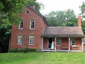 red brick farm house